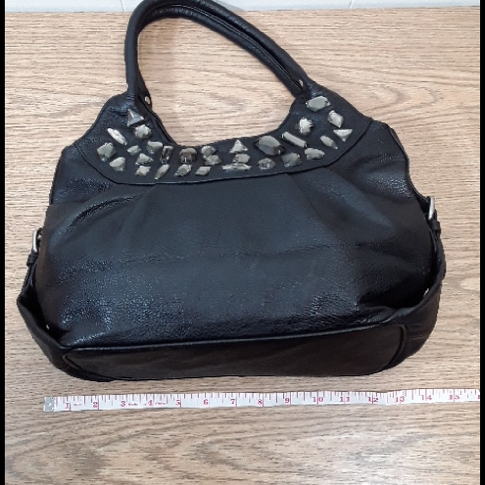 Stella and Max hobo purse with rhinestone embellishs - Picture 5 of 8
